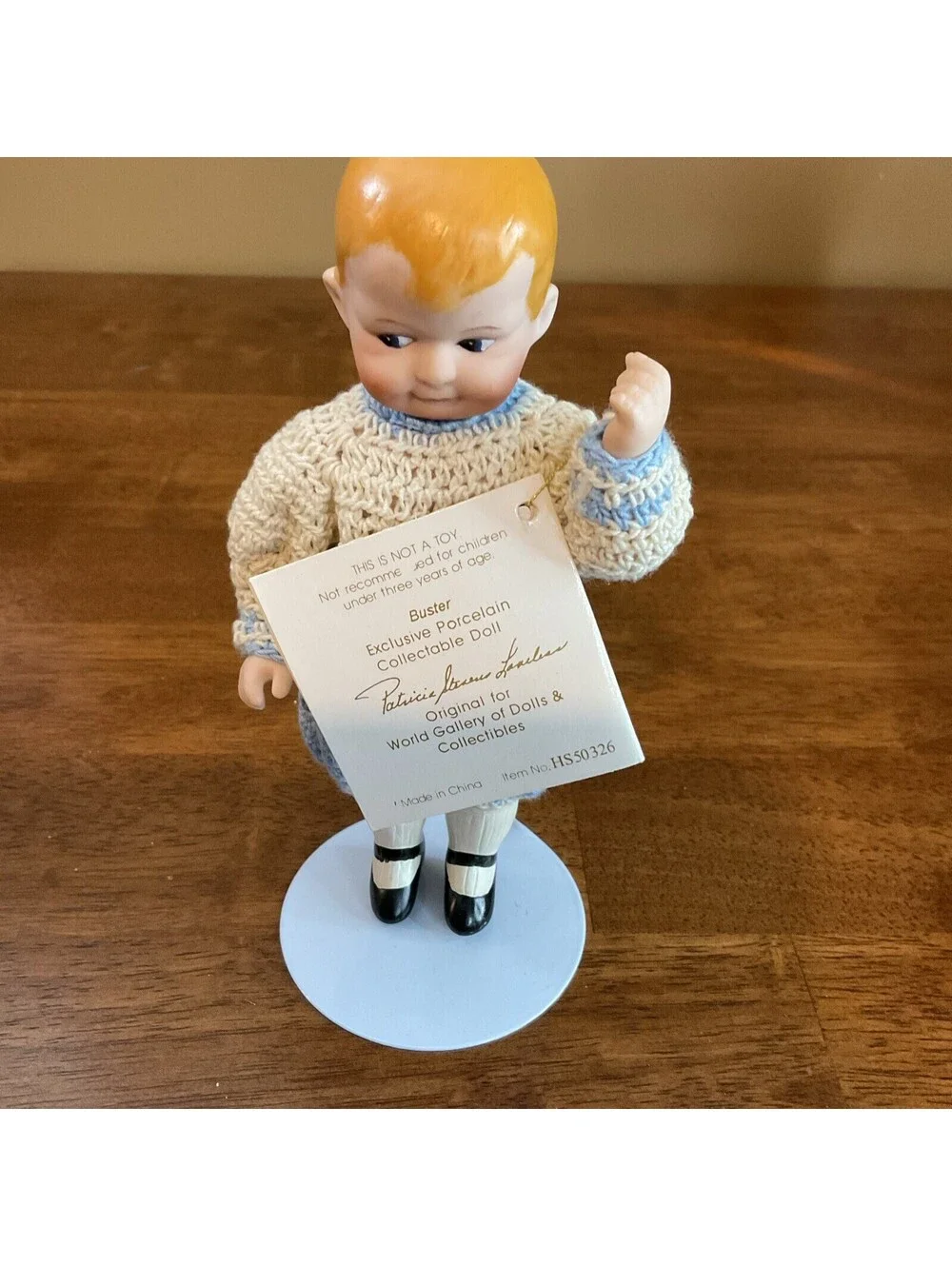 Patricia Loveless Miniature Porcelain Doll 'Buster'